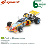 Modelauto 1:43 | Spark S7435 | Brabham BT38 1972 #28 Britain / Malory Park / Grand Prix Modelauto 1:43 | Spark S7435 | Brabham BT38 1972 #28 Britain / Malory Park / Grand Prix