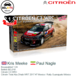 Bouwpakket 1:24 | Belkits BEL018 | Citroën C3 WRC | Citroën Total Abu Dhabi WRT 2017 #7 Mexico / Rally Guanajuato México Bouwpakket 1:24 | Belkits BEL018 | Citroën C3 WRC | Citroën Total Abu Dhabi WRT 2017 #7 Mexico / Rally Guanajuato México