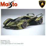 Modelauto 1:18 | Maisto 36454GR | Lamborghini Vision GT V12 Green 2021 Modelauto 1:18 | Maisto 36454GR | Lamborghini Vision GT V12 Green 2021