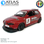 Modelauto 1:43 | Atlas 0008 | Alfa Romeo 147 GTA Cup #1 Modelauto 1:43 | Atlas 0008 | Alfa Romeo 147 GTA Cup #1