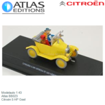 Modelauto 1:43 | Atlas BB023 | Citroën 5 HP Geel Modelauto 1:43 | Atlas BB023 | Citroën 5 HP Geel