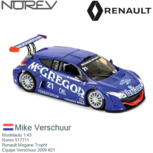 Modelauto 1:43 | Norev 517711 | Renault Megane Tropht | Equipe Verschuur 2009 #21 Modelauto 1:43 | Norev 517711 | Renault Megane Tropht | Equipe Verschuur 2009 #21
