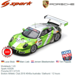 Modelauto 1:43 | Spark AS026 | Porsche 911 GT3 R | Boston Athletic Club 2018 #540a Australia / Bathurst / 12 hours Modelauto 1:43 | Spark AS026 | Porsche 911 GT3 R | Boston Athletic Club 2018 #540a Australia / Bathurst / 12 hours