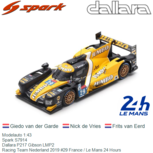 Modelauto 1:43 | Spark S7914 | Dallara P217 Gibson LMP2 | Racing Team Nederland 2019 #29 France / Le Mans 24 Hours Modelauto 1:43 | Spark S7914 | Dallara P217 Gibson LMP2 | Racing Team Nederland 2019 #29 France / Le Mans 24 Hours