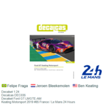 Decalset 1:24 | Decalcas DEC035 | Decalset Ford GT LMGTE-AM | Keating Motorsport 2019 #85 France / Le Mans 24 Hours Decalset 1:24 | Decalcas DEC035 | Decalset Ford GT LMGTE-AM | Keating Motorsport 2019 #85 France / Le Mans 24 Hours
