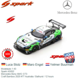 Modelauto 1:43 | Spark AS052 | Mercedes Benz AMG GT3 | Craft Bamboo 2020 #77 Australia / Bathurst / 12 hours Modelauto 1:43 | Spark AS052 | Mercedes Benz AMG GT3 | Craft Bamboo 2020 #77 Australia / Bathurst / 12 hours