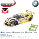 Modelauto 1:18 | Minichamps 155202699 | BMW M6 GT3 2020 #99 Germany / Nürburgring / 24 Hours Modelauto 1:18 | Minichamps 155202699 | BMW M6 GT3 2020 #99 Germany / Nürburgring / 24 Hours
