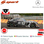 Modelauto 1:43 | Spark SB439 | Mercedes Benz AMG GT3 | MadPanda Racing 2021 #90 Belgium / Spa-Francorchamps / 24 Hours Modelauto 1:43 | Spark SB439 | Mercedes Benz AMG GT3 | MadPanda Racing 2021 #90 Belgium / Spa-Francorchamps / 24 Hours