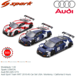 Modelauto 1:43 | Spark USMON | Audi R8 LMS GT3 | Audi Sport Team WRT 2018 #3-Car Set USA / Monterey / California 8 Hours Modelauto 1:43 | Spark USMON | Audi R8 LMS GT3 | Audi Sport Team WRT 2018 #3-Car Set USA / Monterey / California 8 Hours