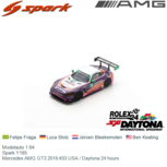 Modelauto 1:64 | Spark Y185 | Mercedes AMG GT3 2019 #33 USA / Daytona 24 hours Modelauto 1:64 | Spark Y185 | Mercedes AMG GT3 2019 #33 USA / Daytona 24 hours