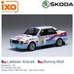 Modelauto 1:43 | IXO-Models RAC336 | Skoda 130LR 1986 #16 Italy / San Remo Rally Modelauto 1:43 | IXO-Models RAC336 | Skoda 130LR 1986 #16 Italy / San Remo Rally