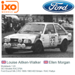 Modelauto 1:43 | IXO-Models RAC376A | Ford Escort Mk.3 RS 1600i 1983 #22 Britain / RAC Rallye Modelauto 1:43 | IXO-Models RAC376A | Ford Escort Mk.3 RS 1600i 1983 #22 Britain / RAC Rallye