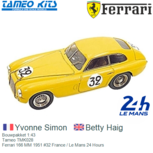Bouwpakket 1:43 | Tameo TMK028 | Ferrari 166 MM 1951 #32 France / Le Mans 24 Hours Bouwpakket 1:43 | Tameo TMK028 | Ferrari 166 MM 1951 #32 France / Le Mans 24 Hours