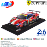 Modelauto 1:18 | BBR Models P18201 | Ferrari 800 LMGTE-PRO | AF Corse 2020 #71 France / Le Mans 24 Hours Modelauto 1:18 | BBR Models P18201 | Ferrari 800 LMGTE-PRO | AF Corse 2020 #71 France / Le Mans 24 Hours