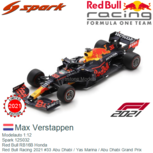Modelauto 1:12 | Spark 12S032 | Red Bull RB16B Honda | Red Bull Racing 2021 #33 Abu Dhabi / Yas Marina / Abu Dhabi Grand Prix Modelauto 1:12 | Spark 12S032 | Red Bull RB16B Honda | Red Bull Racing 2021 #33 Abu Dhabi / Yas Marina / Abu Dhabi Grand Prix