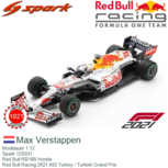 Modelauto 1:12 | Spark 12S031 | Red Bull RB16B Honda | Red Bull Racing 2021 #33 Turkey / Turkish Grand Prix Modelauto 1:12 | Spark 12S031 | Red Bull RB16B Honda | Red Bull Racing 2021 #33 Turkey / Turkish Grand Prix