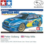 Bouwpakket 1:24 | Tamiya 24281 | Subaru Impreza WRC 2005 #5 Monte Carlo / Monte Carlo Rallye Bouwpakket 1:24 | Tamiya 24281 | Subaru Impreza WRC 2005 #5 Monte Carlo / Monte Carlo Rallye