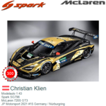 Modelauto 1:43 | Spark SG796 | McLaren 720S GT3 | JP Motorsport 2021 #15 Germany / Nürburgring Modelauto 1:43 | Spark SG796 | McLaren 720S GT3 | JP Motorsport 2021 #15 Germany / Nürburgring