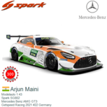 Modelauto 1:43 | Spark SG802 | Mercedes Benz AMG GT3 | Getspeed Racing 2021 #22 Germany Modelauto 1:43 | Spark SG802 | Mercedes Benz AMG GT3 | Getspeed Racing 2021 #22 Germany