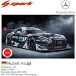 Modelauto 1:43 | Spark SG809 | Mercedes Benz AMG GT3 | HRT 2021 #6 Germany / Nürburgring Modelauto 1:43 | Spark SG809 | Mercedes Benz AMG GT3 | HRT 2021 #6 Germany / Nürburgring