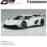 Modelauto 1:18 | GP Replicas GT389 | Koenigsegg Jesko White Modelauto 1:18 | GP Replicas GT389 | Koenigsegg Jesko White