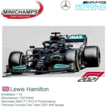 Modelauto 1:18 | Minichamps 110210444 | Mercedes AMG F1 W12 E Performance | Petronas Formula One Team 2021 #44 Spanje Modelauto 1:18 | Minichamps 110210444 | Mercedes AMG F1 W12 E Performance | Petronas Formula One Team 2021 #44 Spanje