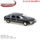 Modelauto 1:43 | Minichamps 940111400 | Citroën CX Zilver metallic 1982 Modelauto 1:43 | Minichamps 940111400 | Citroën CX Zilver metallic 1982