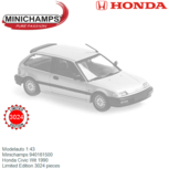 Modelauto 1:43 | Minichamps 940161500 | Honda Civic Wit 1990 Modelauto 1:43 | Minichamps 940161500 | Honda Civic Wit 1990