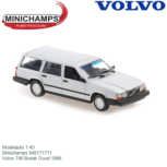 Modelauto 1:43 | Minichamps 940171711 | Volvo 740 Break Goud 1986 Modelauto 1:43 | Minichamps 940171711 | Volvo 740 Break Goud 1986