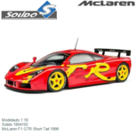 Modelauto 1:18 | Solido 1804102 | McLaren F1 GTR Short Tail 1996 Modelauto 1:18 | Solido 1804102 | McLaren F1 GTR Short Tail 1996