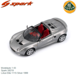 Modelauto 1:43 | Spark S8219 | Lotus Elite 111S Silver 1999 Modelauto 1:43 | Spark S8219 | Lotus Elite 111S Silver 1999
