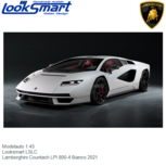 Modelauto 1:43 | Looksmart LSLC | Lamborghini Countach LPI 800-4 Bianco 2021 Modelauto 1:43 | Looksmart LSLC | Lamborghini Countach LPI 800-4 Bianco 2021