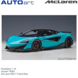 Modelauto 1:18 | Autoart 76083 | McLaren 600LT Fistral Blue Modelauto 1:18 | Autoart 76083 | McLaren 600LT Fistral Blue