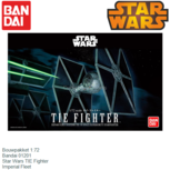Bouwpakket 1:72 | Bandai 01201 | Star Wars TIE Fighter | Imperial Fleet Bouwpakket 1:72 | Bandai 01201 | Star Wars TIE Fighter | Imperial Fleet