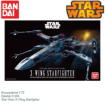 Bouwpakket 1:72 | Bandai 01200 | Star Wars X-Wing Starfighter Bouwpakket 1:72 | Bandai 01200 | Star Wars X-Wing Starfighter