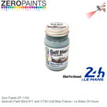 | Zero Paints ZP-1103 | Airbrush Paint 60ml 917 and GT40 Gulf Blue France / Le Mans 24 Hours | Zero Paints ZP-1103 | Airbrush Paint 60ml 917 and GT40 Gulf Blue France / Le Mans 24 Hours