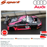 Modelauto 1:43 | Spark SB374 | Audi R8 LMS GT3 | Audi Sport Team Sainteloc Racing 2020 #25 Belgium / Spa-Francorchamps / 24 Hours Modelauto 1:43 | Spark SB374 | Audi R8 LMS GT3 | Audi Sport Team Sainteloc Racing 2020 #25 Belgium / Spa-Francorchamps / 24 Hours
