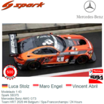 Modelauto 1:43 | Spark SB375 | Mercedes Benz AMG GT3 | Team HRT 2020 #4 Belgium / Spa-Francorchamps / 24 Hours Modelauto 1:43 | Spark SB375 | Mercedes Benz AMG GT3 | Team HRT 2020 #4 Belgium / Spa-Francorchamps / 24 Hours
