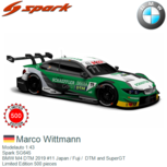 Modelauto 1:43 | Spark SG645 | BMW M4 DTM 2019 #11 Japan / Fuji / DTM and SuperGT Modelauto 1:43 | Spark SG645 | BMW M4 DTM 2019 #11 Japan / Fuji / DTM and SuperGT