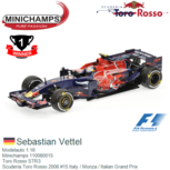 Modelauto 1:18 | Minichamps 110080015 | Toro Rosso STR3 | Scuderia Toro Rosso 2008 #15 Italy / Monza / Italian Grand Prix Modelauto 1:18 | Minichamps 110080015 | Toro Rosso STR3 | Scuderia Toro Rosso 2008 #15 Italy / Monza / Italian Grand Prix