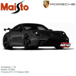 Modelauto 1:18 | Maisto 31458Z | Porsche 911 GT3 Black 2022 Modelauto 1:18 | Maisto 31458Z | Porsche 911 GT3 Black 2022