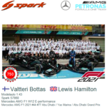 Modelauto 1:43 | Spark S7860 | Mercedes AMG F1 W12 E-performance | Mercedes AMG F1 2021 #44 #77 Abu Dhabi / Yas Marina / Abu Dhabi Grand Prix Modelauto 1:43 | Spark S7860 | Mercedes AMG F1 W12 E-performance | Mercedes AMG F1 2021 #44 #77 Abu Dhabi / Yas Marina / Abu Dhabi Grand Prix