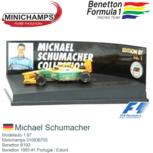 Modelauto 1:87 | Minichamps 510938705 | Benetton B193 | Benetton 1993 #1 Portugal / Estoril Modelauto 1:87 | Minichamps 510938705 | Benetton B193 | Benetton 1993 #1 Portugal / Estoril