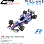 Modelauto 1:18 | GP Replicas GP084 | Williams FW19 | Williams Grand Prix Engineering 1996 #3 Modelauto 1:18 | GP Replicas GP084 | Williams FW19 | Williams Grand Prix Engineering 1996 #3