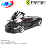 Modelauto 1:18 | BBR Models BBR182222 | Ferrari LaFerrari 6,3 L F140E V12 Zwart 2013 Modelauto 1:18 | BBR Models BBR182222 | Ferrari LaFerrari 6,3 L F140E V12 Zwart 2013