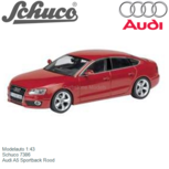 Modelauto 1:43 | Schuco 7386 | Audi A5 Sportback Rood Modelauto 1:43 | Schuco 7386 | Audi A5 Sportback Rood