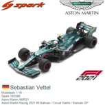 Modelauto 1:18 | Spark 18S586 | Aston Martin AMR21 | Aston Martin Racing 2021 #5 Bahrain / Circuit Sakhir / Bahrain GP Modelauto 1:18 | Spark 18S586 | Aston Martin AMR21 | Aston Martin Racing 2021 #5 Bahrain / Circuit Sakhir / Bahrain GP