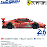 Modelauto 1:18 | Looksmart LS18LM024 | Ferrari 488 GTE EVO LMGTE-PRO | RISI Competizione 2020 #82 France / Le Mans 24 Hours Modelauto 1:18 | Looksmart LS18LM024 | Ferrari 488 GTE EVO LMGTE-PRO | RISI Competizione 2020 #82 France / Le Mans 24 Hours