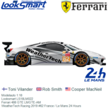 Modelauto 1:18 | Looksmart LS18LM022 | Ferrari 488 GTE LMGTE-AM | WeatherTech Racing 2019 #62 France / Le Mans 24 Hours Modelauto 1:18 | Looksmart LS18LM022 | Ferrari 488 GTE LMGTE-AM | WeatherTech Racing 2019 #62 France / Le Mans 24 Hours