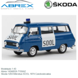 Modelauto 1:43 | Abrex 143ABSX-715XA2 | Skoda 1203 Mikrobus SOOL 1974 Czeckoslovakia Modelauto 1:43 | Abrex 143ABSX-715XA2 | Skoda 1203 Mikrobus SOOL 1974 Czeckoslovakia